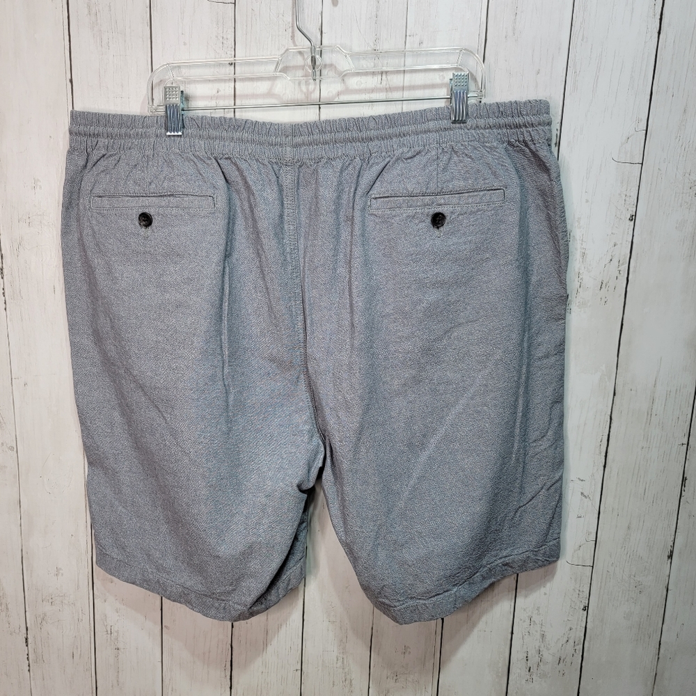 Nordstrom Men's Slim Fit Blue Cotton Shorts Elastic Waist Drawstring Size XL. - Picture 4 of 7